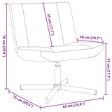 thumbnail of vidaXL Drehstuhl Taupe 63 x 75 x 76 cm Stoff