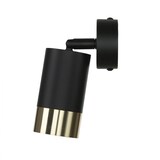 thumbnail of Wandspot ANDREW Schwarz Gold Aluminium 1x GU10 bis 35W | LE109697