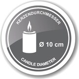 thumbnail of 2er-Set Kerzenhalter Luca (Höhe 2,5 cm & 5 cm, Ø 11,5 cm), gehämmert, Edelstahl, hochglanzpoliert