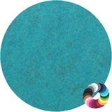 thumbnail of BIASTO - Premium Filz Untersetzer - rund 20cm - Farbe: petrol-meliert (HF044). Design Glas-Untersetzer für Getränke, Tisch, Bar, Tasse, Vase