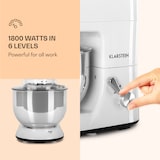 thumbnail of Klarstein Lucia Küchenmaschine 3-in-1 1800 W / 2,7 PS 5 Ltr Edelstahl BPA-frei Weiß
