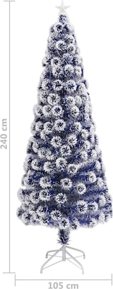 thumbnail of vidaXL Künstlicher Weihnachtsbaum mit Beleuchtung 240 cm Glasfaser