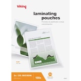 thumbnail of Viking Laminierfolien DIN A4 Matt 125 Mikron (2 x 125) Transparent 100 Stück