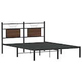 thumbnail of vidaXL Bettgestell ohne Matratze Braun Eiche 137x190 cm Holzwerkstoff