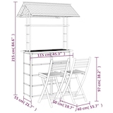 thumbnail of vidaXL 3-tlg. Bar-Set Bambus