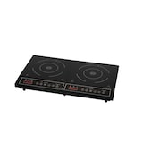 thumbnail of Tarrington House Dubbele inductiekookplaat DIC3500, RVS/keramisch glas, 59,8 x 36 x 6,5 cm, met led-weergave, timer, 3500 W, zwart