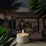 thumbnail of LED Kerze THEA Uyuni für Innen/Außen H: 5cm D: 8,4cm weiß bis zu 1000Std outdoor