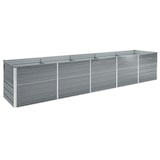 thumbnail of vidaXL Garten-Hochbeet Verzinkter Stahl 400×80×77 cm Grau
