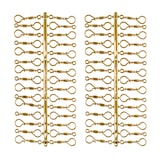 thumbnail of 60 Stück Weihnachtskugeln Haken `Gold Candy` Aufhänger