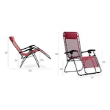 thumbnail of Silla plegable tumbona hamaca Gravedad Cero roja