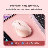 thumbnail of Souris Sans Fil Rose Silencieuse Rechargeable Pour Bureau Maison Et Gaming YONIS