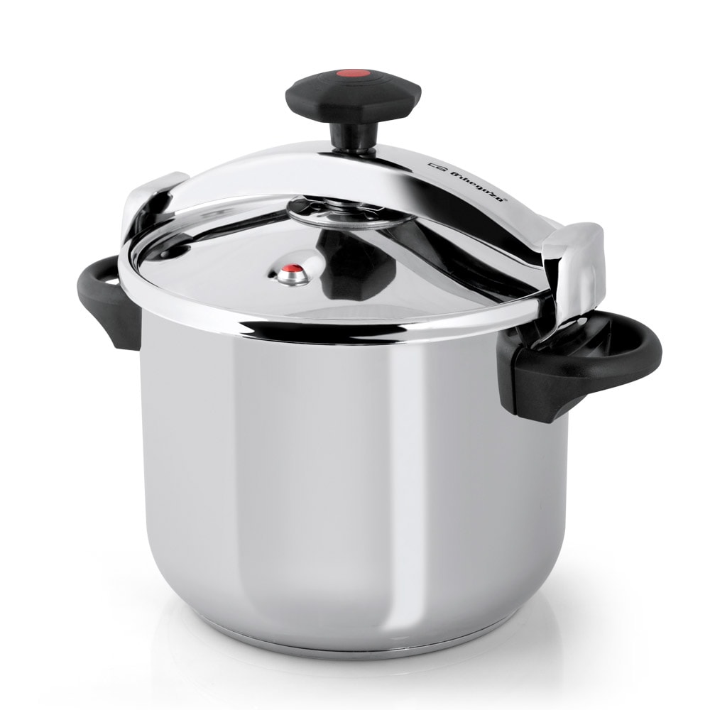 Orbegozo olla a presión acero inoxidable HPL 4070, 4 L, triple sistema de seguridad, regulación presión, apta todo tipo de fuegos, diámetro 20 cm