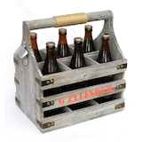 thumbnail of Bierträger mit Flaschenöffner Flaschenträger 6 Zylinder 93540 Bierkiste Holz