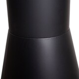 thumbnail of Stufa camino focolare riscaldamento da esterno HWC-K90 acciaio 124x43cm nero