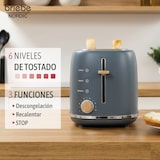 thumbnail of Nordic Set Cafetera 20 Bares Cápsulas, Café Molido Espumador Leche Tostadora 2 Rebanadas Anchas, Briebe, SKT1221GRY, Gris