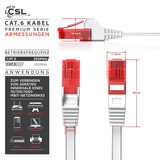 thumbnail of CSL Cat 6 Flachband LAN Kabel - mehrfach geschirmt - UTP Gigabit - 1000 Mbit/s - Patchkabel Flachkabel - Netzwerkkabel - 30m