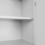 thumbnail of Flügeltürschrank Owl mit 4 Fachboden | HxBxT 195x95x60cm | Lichtgrau/Lichtblau