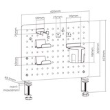 thumbnail of VALUE Stecktafel für Gamer, Klemmhalterung, rot