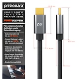 thumbnail of Primewire 2m USB C 3.2 Kabel Gen 2x2-100W PowerDelivery Ladekabel - Datenkabel 20 Gbit/s - Schnellladekabel - USB 3.2 Gen2x2 - Nylonummantelung - 2m