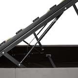 thumbnail of tectake Gestoffeerd bed met LED-strips & opbergruimte - donkergrijs, 140 x 200 cm - 405975