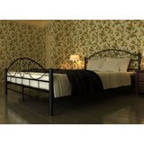 thumbnail of vidaXL Bett mit Matratze Schwarz Metall 180×200 cm