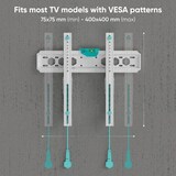 thumbnail of ONKRON Appendi TV a Muro per 32-70", fino a 60 kg, Inclinabile, VESA 75x75 - 400x400, Supporto TV Parete TM5-W Bianco