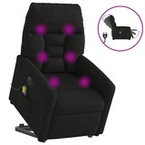 thumbnail of vidaXL Massagesessel Aufstehhilfe Elektrisch Schwarz Mikrofasergewebe