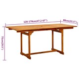 thumbnail of Helloshop26 - Conjunto de comedor de jardín de 5 piezas muebles de exterior madera maciza de acacia 02_0013746