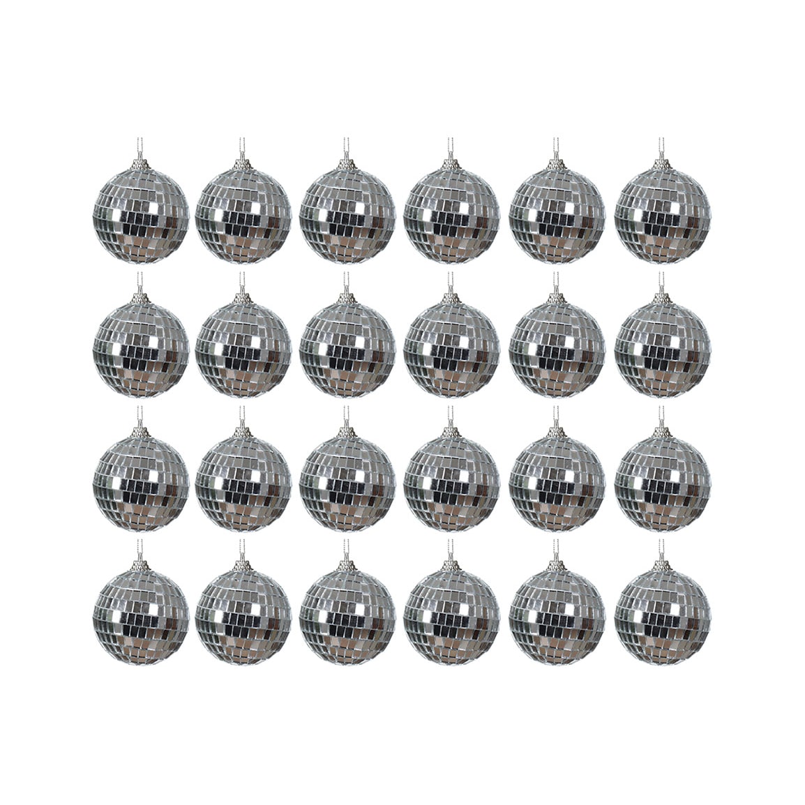 24 Weihnachtskugeln 6cm Kunststoff Christbaumkugeln Set Schaumstoff Bruchsicher