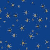 thumbnail of Clairefontaine Geschenkpapier 80g, Tiny Rolls, 50x0,35m, Sterne, Gold - Blau 223916C