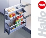 thumbnail of Hailo Auszug 3903001 Combi Vario AluLine Seitenwandauszug 3-etagig mit Cliphaken