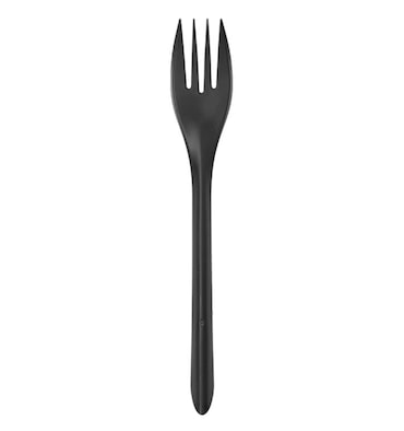 MONOUSO - Forchetta Riutilizzabile in PP Nera 17,5cm (1.000 Pezzi)
