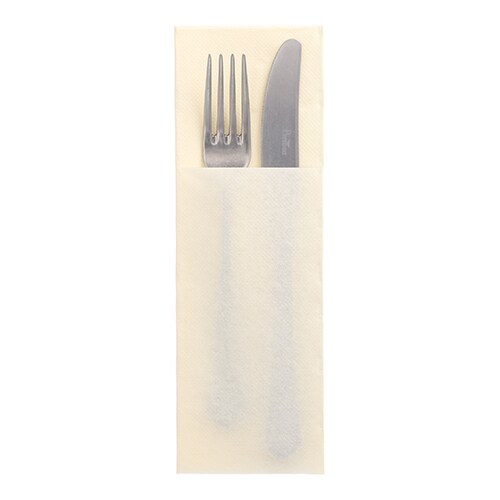 PAPSTAR, Servetten "DAILY Collection" 48 cm x 30 cm champagne met bestekvouw