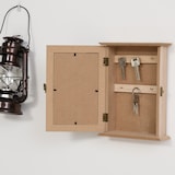 thumbnail of HOMCOM Armário para Chaves de Parede Armário de Madeira para Chaves com 6 Ganchos Estilo Vintage 20x6,5x26,5cm Madeira