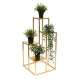 thumbnail of DanDiBo Blumentreppe Metall Gold 82 cm Pflanzentreppe Blumenständer 96505 Blumensäule Modern Pflanzenständer Blumenhocker