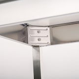 thumbnail of Romux® Mesa em Aço Inoxidável para Hotelaria Central com 1 Prateleira 1600x600x850 mm Desmontável | Mesa de Trabalho em Inox Resistente à Corrosão