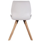 thumbnail of Set van 4 eetkamerstoelen Luna wit/Kunststof