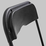thumbnail of Chaise pliante noire en plastique
