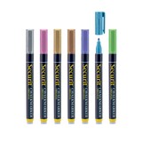 thumbnail of Securit® Conjunto de 7 marcadores de giz líquido - Verde, Azul, Roxo, Rosa, Bronze, Dourado, Prateado - Ponta redonda 1-2mm