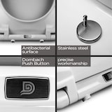 thumbnail of Kaiana Toilettendeckel O-Form Absenkautomatik antibakteriell Weiß