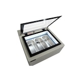 thumbnail of Tischmodell Speiseeisvitrine Weiß Öffnet Auf Der Kundenseite