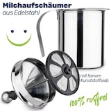 thumbnail of Manueller Edelstahl Milchaufschäumer: Perfekter Schaumgenuss