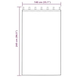 thumbnail of vidaXL Verdunkelungsvorhänge 2 pcs Weinrot 140 x 245 cm Samt