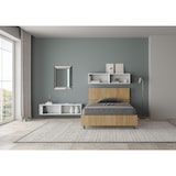 thumbnail of Cama con almacenaje 120x200 con cabecera recta roble natural Demas