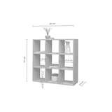 thumbnail of Dmora Libreria Rodrigo, Mobile con ripiani, Biblioteca da ufficio, 100% Made in Italy, Rovere, cm 90x25h90