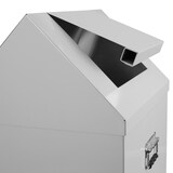 thumbnail of PROREGAL Sicherheits-Putzwollkasten mit selbstschließendem Schwingdeckel | HxBxT 68x40x40cm | Lichtgrau