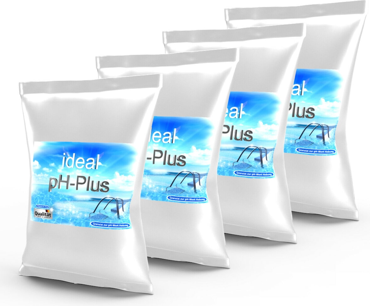 20Kg ( 4 x 5Kg ) ideal pH-Plus Granulat, pH-Heber Pulver, Algenvernichter