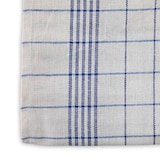 thumbnail of 10er Set Geschirrtuch aus 100% Baumwolle, kariert, blau-weiss, 50 x70 cm