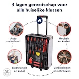 thumbnail of 4toolz® Gereedschapskoffer XXL - 1020-delig - Aluminium trolley met wielen