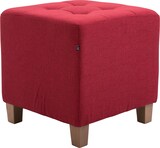 thumbnail of CHEFGASTRO Sitzhocker ZION antik-hell HxBxT 46x45x45cm Stoff Rot